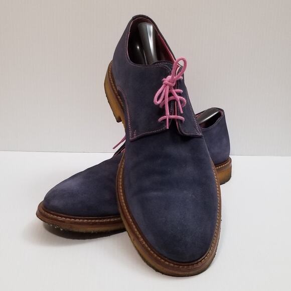To Boot New York Blue Suede Leather US Mens Size 12 Dress Shoes Italy main image 10